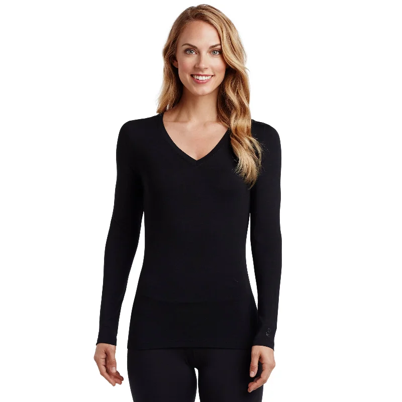 Softwear With Stretch Long Sleeve V-Neck PETITE