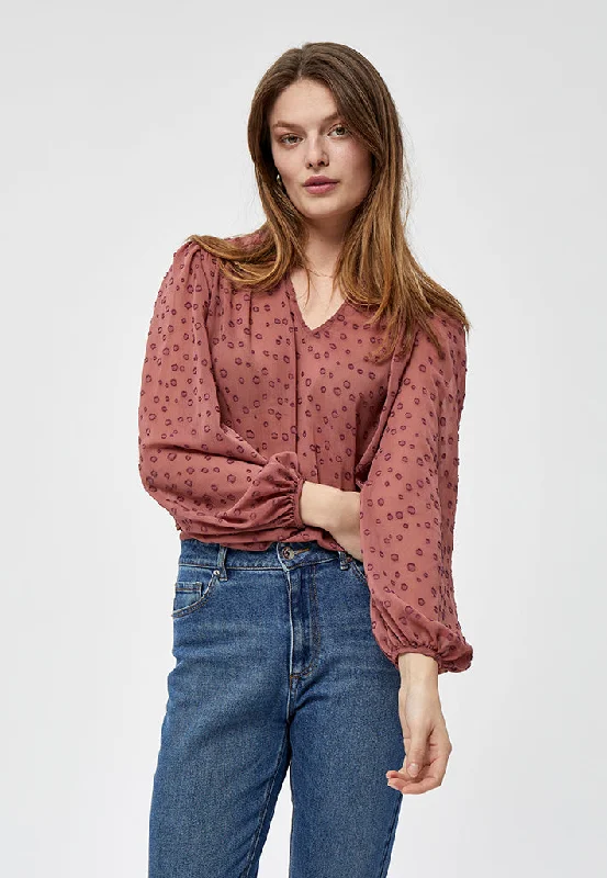 Aria Blouse - Cedar Wood