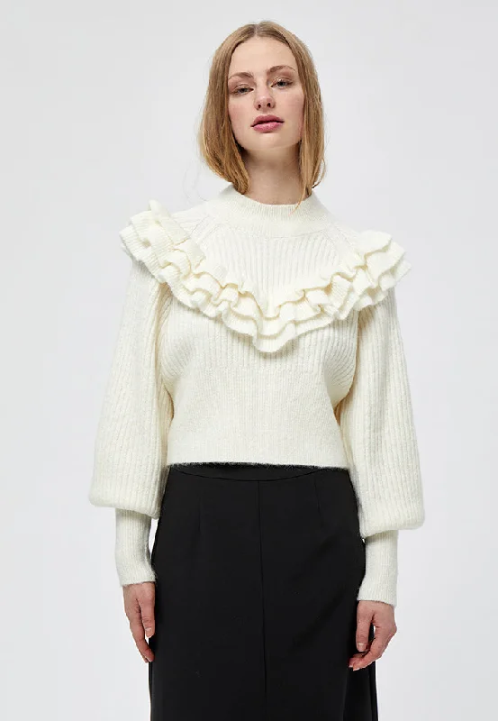 Avery knit pullover - Cloud Dancer