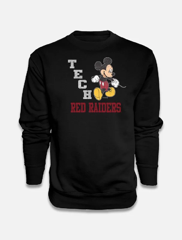 Disney x Red Raider Outfitter Texas Tech ""Strutting Mickey"" Crew Sweatshirt