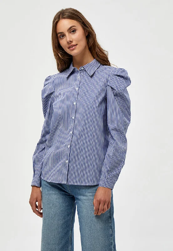 MSElayna Striped Shirt - Blue Zen Stripe