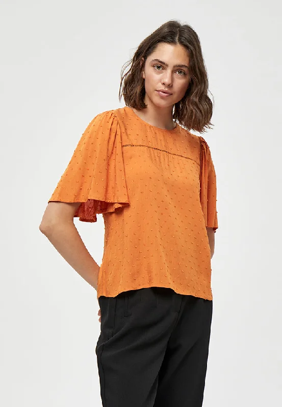 Faith Blouse - Peach Caramel