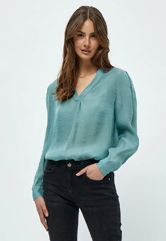 MSFrilla Blouse - Light Sea Mist