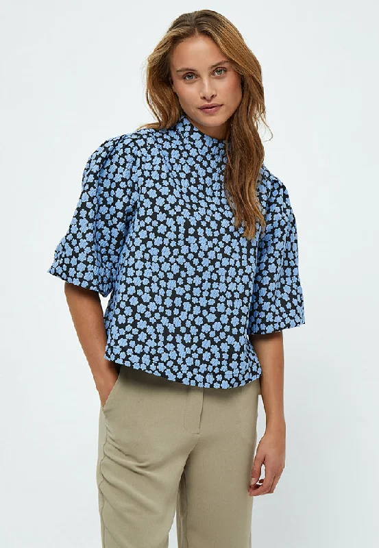 MSKatrina Blouse - Ice Blue Print