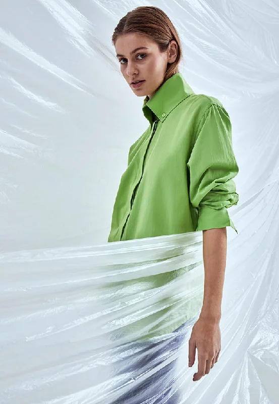 MSLamira Oversized Shirt - Lime Green