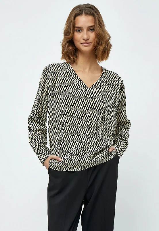 MSLasina Blouse - Monocrome Print