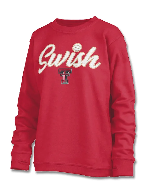 Texas Tech Press Box ""Simply Swish"" Fleece Crew