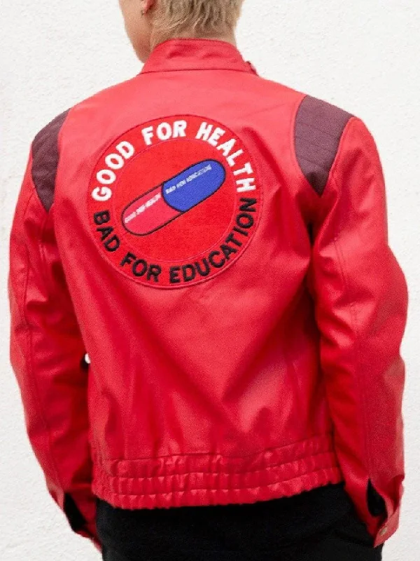 Akira Kaneda Red Leather Jacket