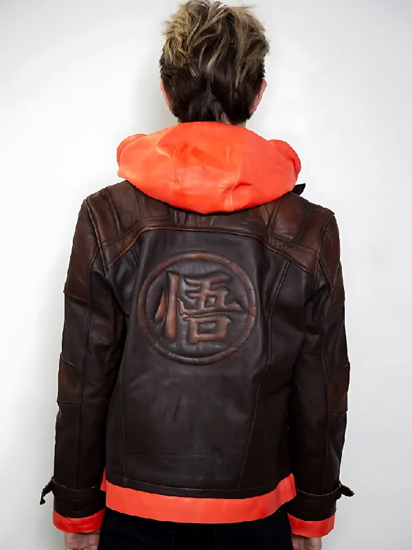 XS / Brown and Orange ( Goku *Hooded*)