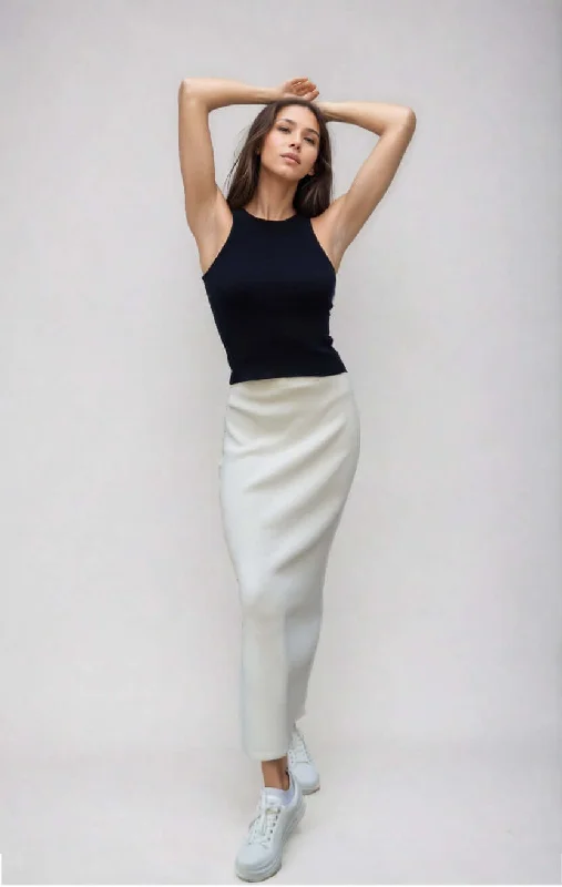 GRETA | High Waisted Long Skirt