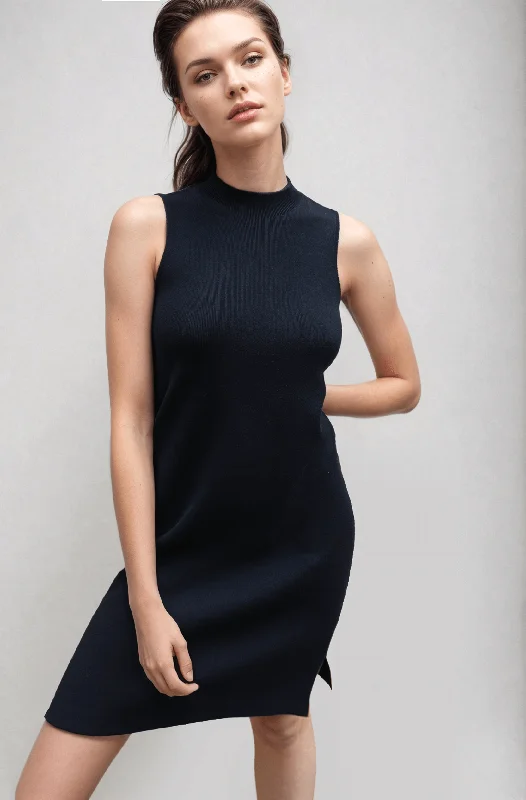 MARGOT | Sleeveless Mock-Neck Short Dress