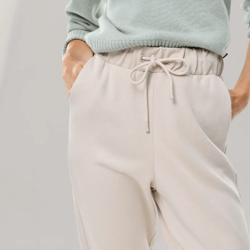 Mills Trousers - High Waisted Sweatpants  | Washed Stone