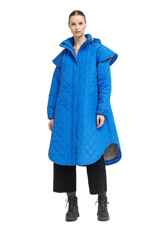 Quilted Tyfon Coat - Palace Blue