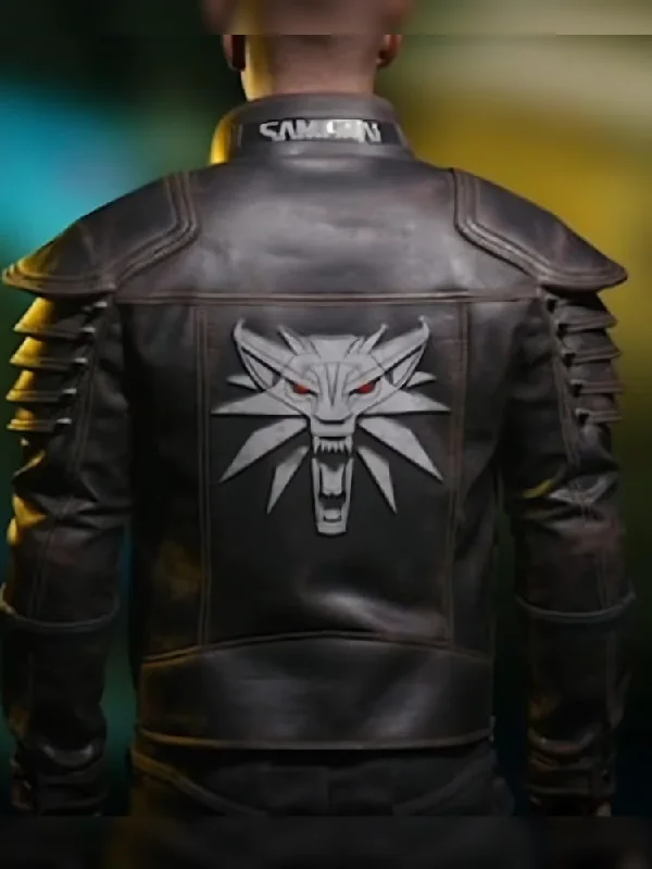 Wolf School Cyberpunk 2077 Leather Jacket