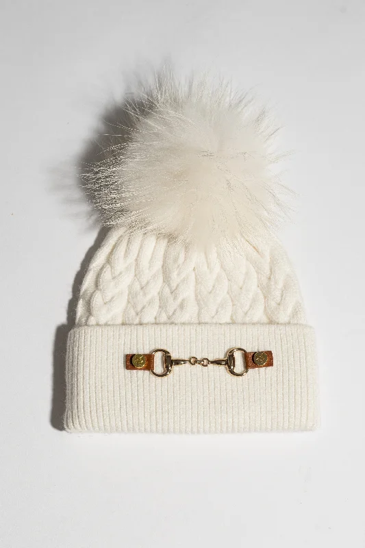 Burley Pom Pom Hat - Ecru