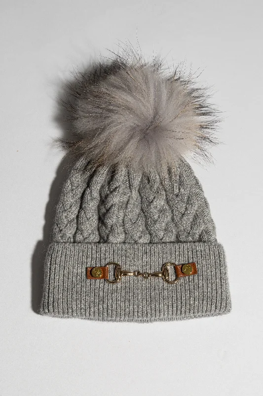 Burley Pom Pom Hat - Grey