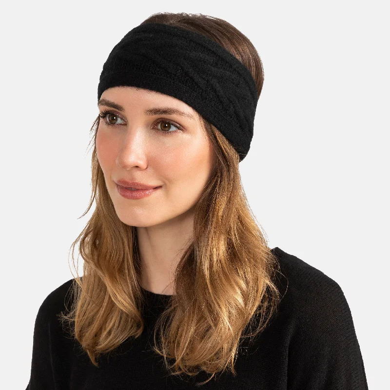 Cashmere Trellis Cable Headband