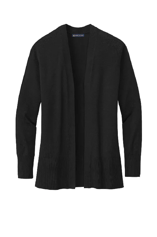 Brooks Brothers Womens Long Sleeve Cardigan Sweater - Deep Black