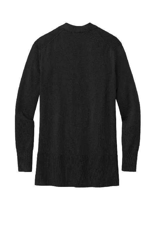 Brooks Brothers Womens Long Sleeve Cardigan Sweater - Deep Black