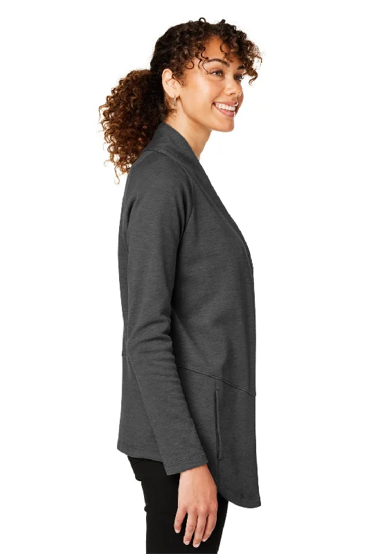 Devon & Jones Womens New Classics Charleston Cardigan Sweater - Black Melange