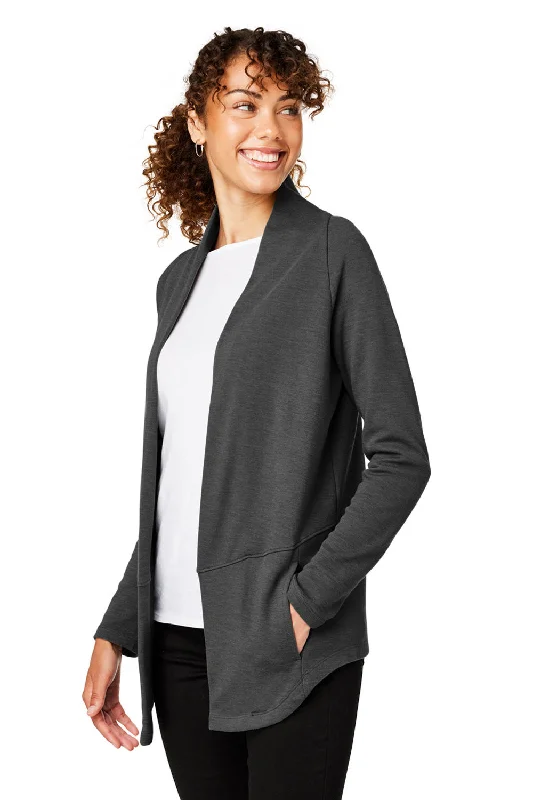 Devon & Jones Womens New Classics Charleston Cardigan Sweater - Black Melange