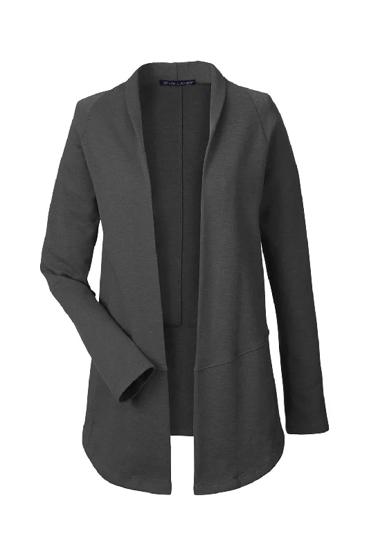 Devon & Jones Womens New Classics Charleston Cardigan Sweater - Black Melange