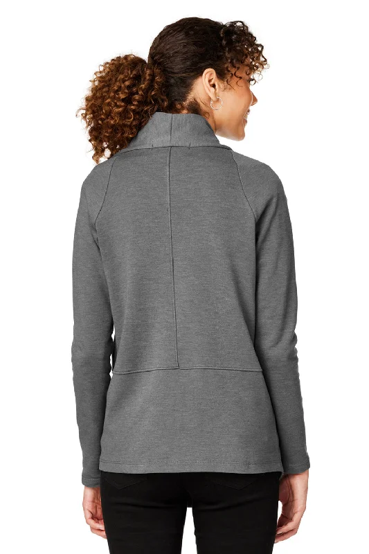 Devon & Jones Womens New Classics Charleston Cardigan Sweater - Graphite Grey Melange