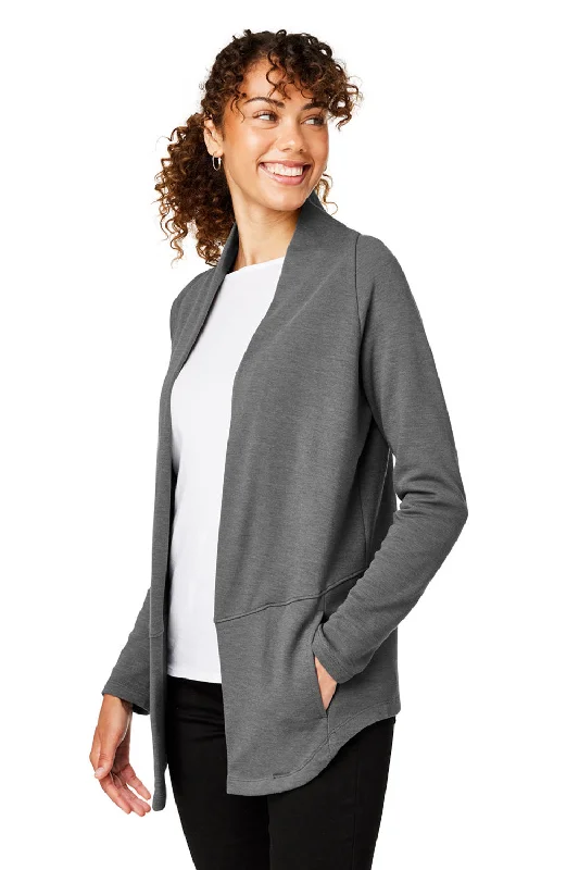 Devon & Jones Womens New Classics Charleston Cardigan Sweater - Graphite Grey Melange