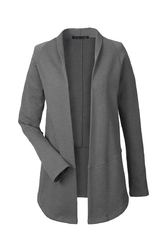 Devon & Jones Womens New Classics Charleston Cardigan Sweater - Graphite Grey Melange