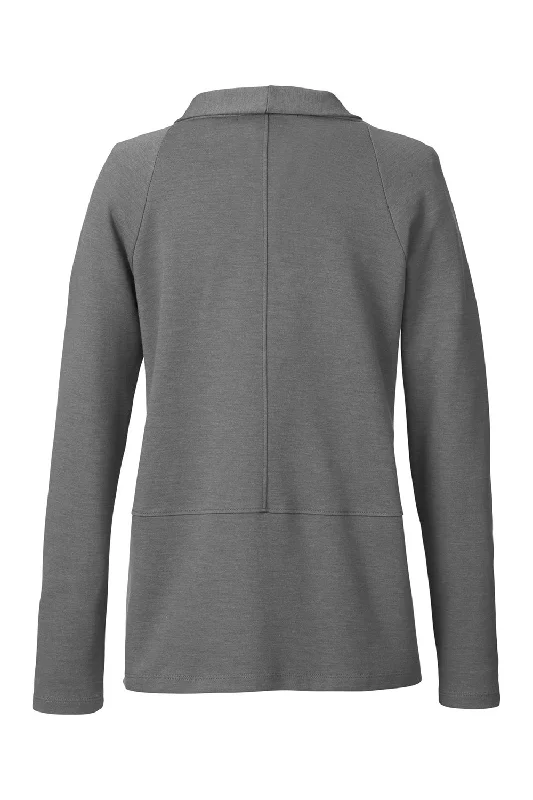 Devon & Jones Womens New Classics Charleston Cardigan Sweater - Graphite Grey Melange