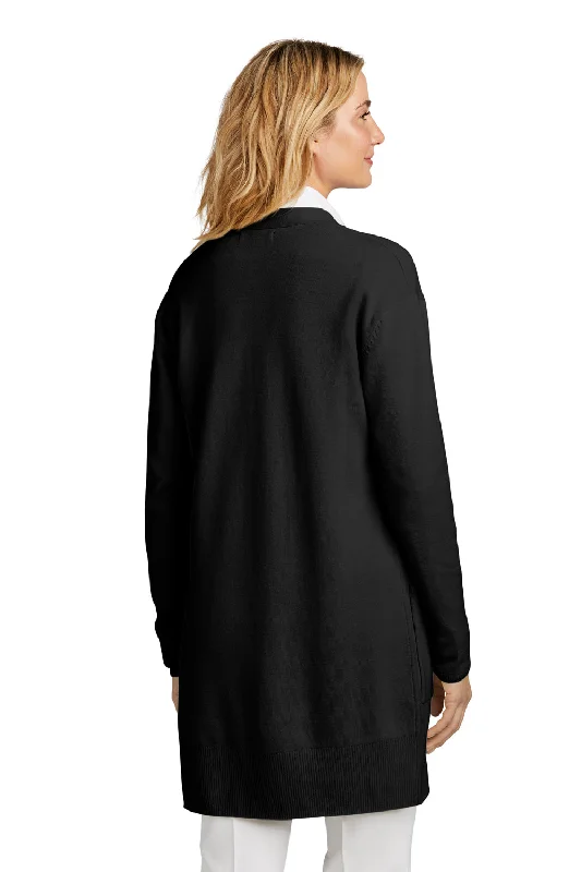 Mercer+Mettle Womens Open Front Cardigan Sweater - Deep Black