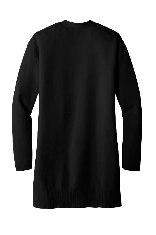 Mercer+Mettle Womens Open Front Cardigan Sweater - Deep Black