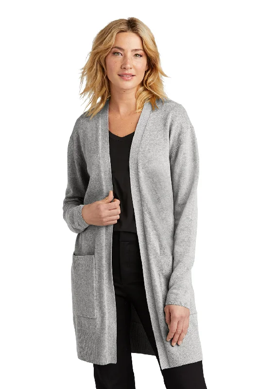 Mercer+Mettle Womens Open Front Cardigan Sweater - Heather Gusty Grey