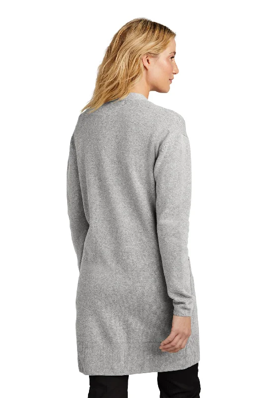 Mercer+Mettle Womens Open Front Cardigan Sweater - Heather Gusty Grey