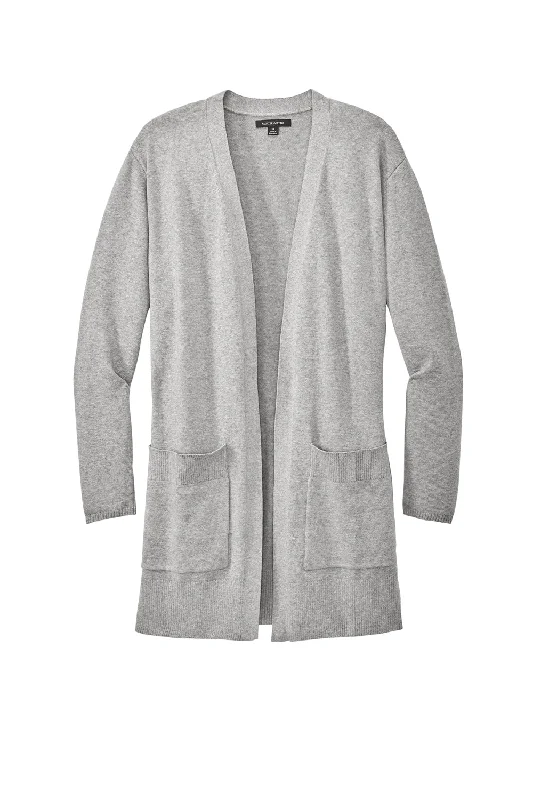 Mercer+Mettle Womens Open Front Cardigan Sweater - Heather Gusty Grey