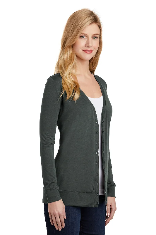 Port Authority Womens Concept Long Sleeve Cardigan Sweater - Smoke Grey